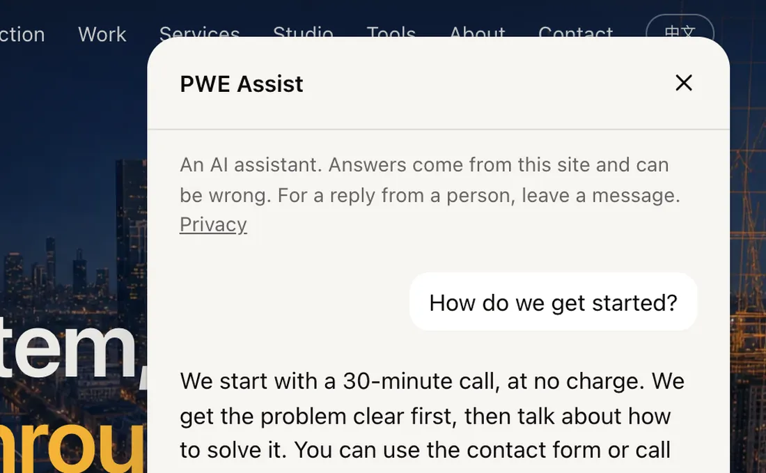 PWE Assist